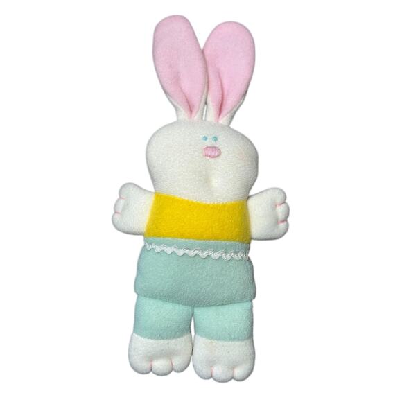 Hallmark 1989 Spring Bunny and Duck Easter Plush Stuffed Baby Squeak Lovey Toys - Picture 5 of 8